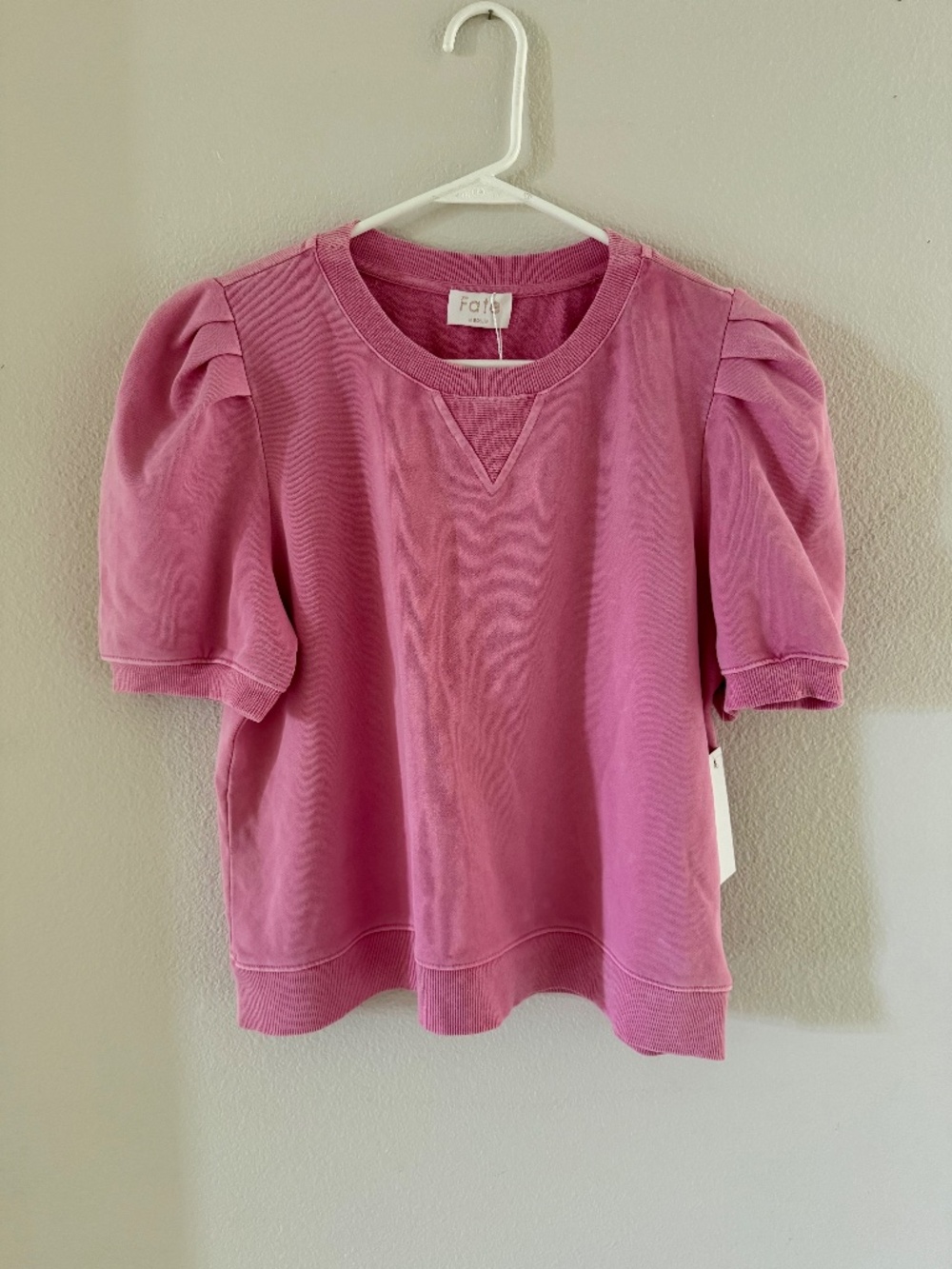 FATE bubble sleeve top PINK